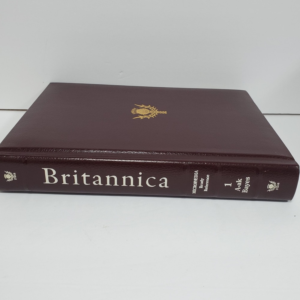 Britannica Micropedia Volume 1 A Ak Bayes Hardcover Book Reference